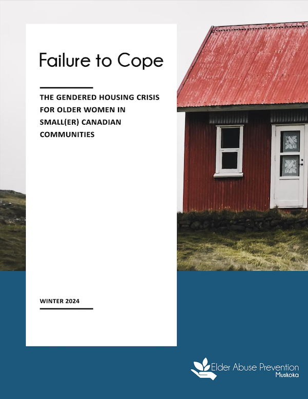 Front cover of the report "Failure to Cope", showing a red cottage with a roof.